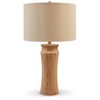 Signature Design by Ashley (Set of 2) Orensboro Table Lamps Brown/Beige: Farmhouse Chic, Resin Body, Drum Shade, UL Listed - 2 of 4