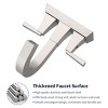 ChicFurnit Bathroom Sink Faucet Modern 2 Handle Centerset Faucet with Pop Up Drain for Stylish Vanities, Silver and Gray, 12.6"*10.24"*7.09" - 4 of 4
