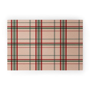 Emanuela Carratoni Tartan Theme on Pink Welcome Mat - Society6 - 1 of 3