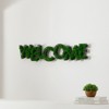 VisioGear WELCOME Letter Art Moss Wall Decor for Hallway Office Wall Decor, Green, 39.5"*8.7"*1.58" - 4 of 4