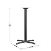 Emma and Oliver 30" x 30" Cast Iron Bar Table X-Base - 2 of 2