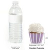 Big Dot of Happiness Purple Stripes - Simple Party Decorations - Party Cupcake Wrappers - Set of 12 - 3 of 4