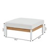 Decksplore 6 Piece Teak Seating Group Outdoor Sectional Set, Indoor-Outdoor Conversation Set L-Shaped Sofa with Dining Table - 3 of 4