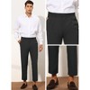 Lars Amadeus Men's Slim Fit Pleated Front Solid Business Dress Pants - 4 of 4