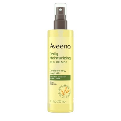 Aveeno Daily Moisturizing Oil Mist for Rough Sensitive Skin with Oat and Jojoba Oil - Lightly Scented - 6.7 fl oz