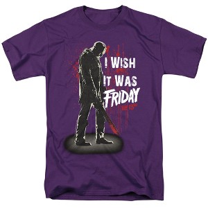 Friday The 13th I Wish It Was Friday Adult T-Shirt - 1 of 4