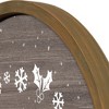 Creative Products Dashing Through the Snow 20 x 20 Round Framed Print - 3 of 4