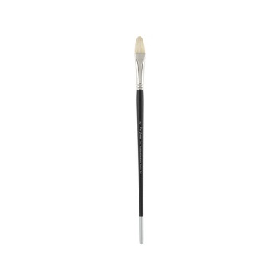 Creative Mark Pro Stroke Premium White Chungking Hog Bristle Artist Paint Brush - Filbert - Natural Bristle Brush w/ Great Control Suitable for Oils,