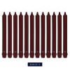 12pk 8" Mulberry Unscented Dripless Classic Taper Candle - Colonial Candle - image 2 of 4