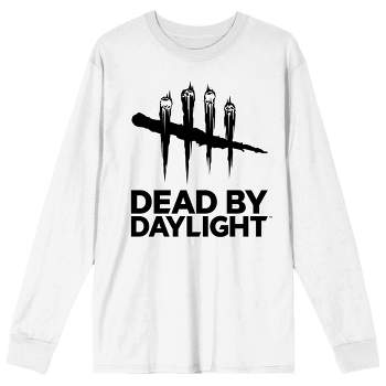 Dead By Daylight Logo Crew Neck Long Sleeve White Adult Tee