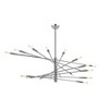 Ascension 20-Light Chrome Chandelier - Contemporary Steel Design, Dimmable, 60" Length - 2 of 4