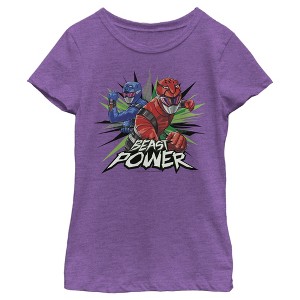 Girl's Power Rangers Beast Morphers Flash T-Shirt - 1 of 3