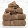 Cotton Pile 6 - Piece Towel Set, 2 Bath 55" X 30", 2 Hand 30" X 16", 2 Face 13" X 13", Ultra Soft Luxury Towels - 2 of 4