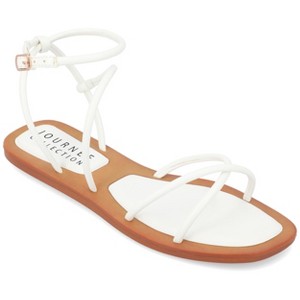 Journee Collection Womens Farron Buckle Flat Sandals - 1 of 4