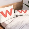 Deny Designs Standard April Lane Art Block Red Monogram W Microfiber Printed Pillow Sham - 2 of 3