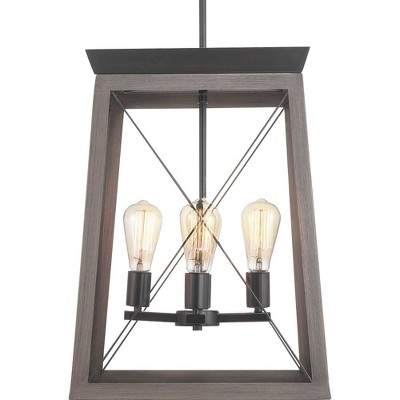 Briarwood Antique Bronze 4-Light Farmhouse Foyer Pendant