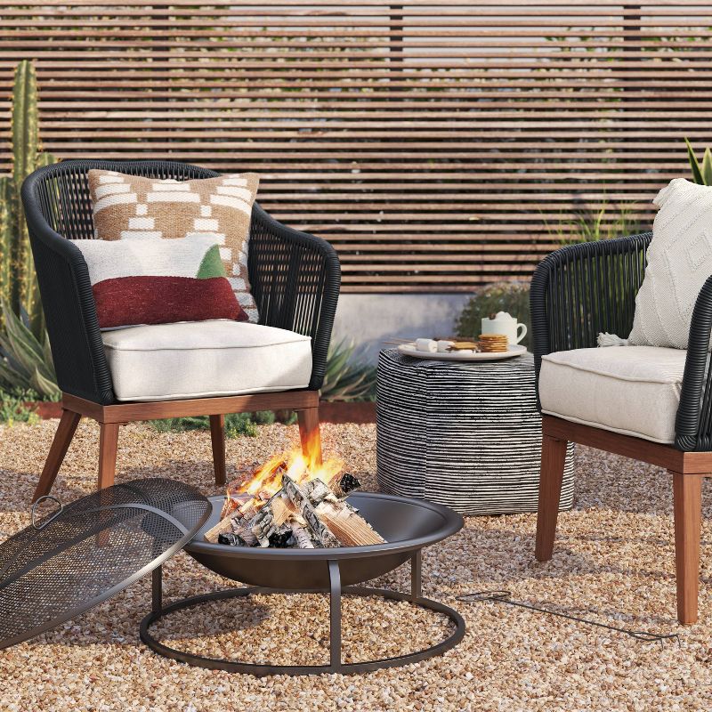 23&#34; Wood Burning Fire Pit with Spark Screen - Room Essentials&#8482;, 3 of 6
