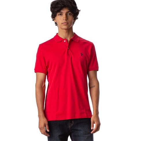 Buy Men's Classic Fit Short Sleeve Casual Solid Cotton Pique Polo