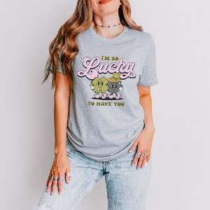 Simply Sage Market Women's I'm So Lucky To Have You Short Sleeve Graphic Tee - 1 of 4