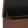 CAVINAS Faux Leather Storage Ottoman Bench with Tufted Diamond Detail,Modern Storage Ottoman,Storage Benches for Living Room,Bedroom - 4 of 4