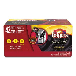 Folgers Coffee, Black Silk, 1.4 oz Packet, 42/Carton - 1 of 4
