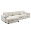 YOOCOZZ Corduroy Sectional Sofa with Wide Seat, Chaise Lounge, Cup Holders and USB Charging Ports - 2 of 4