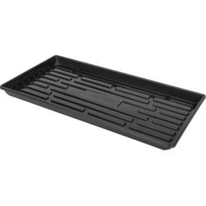 SUNPACK 10" x 20" Heavy Duty Plastic Seed Starting Tray, Black, 2.5" - 1 of 2