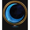Girl's Marvel: Moon Knight Gold and Blue Symbol T-Shirt - 2 of 4