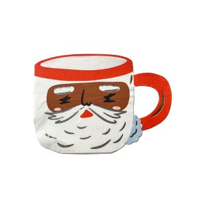 Daydream Society - Brown Santa Mug Large Napkins - Pack of 16 Paper Napkins - 1 of 3