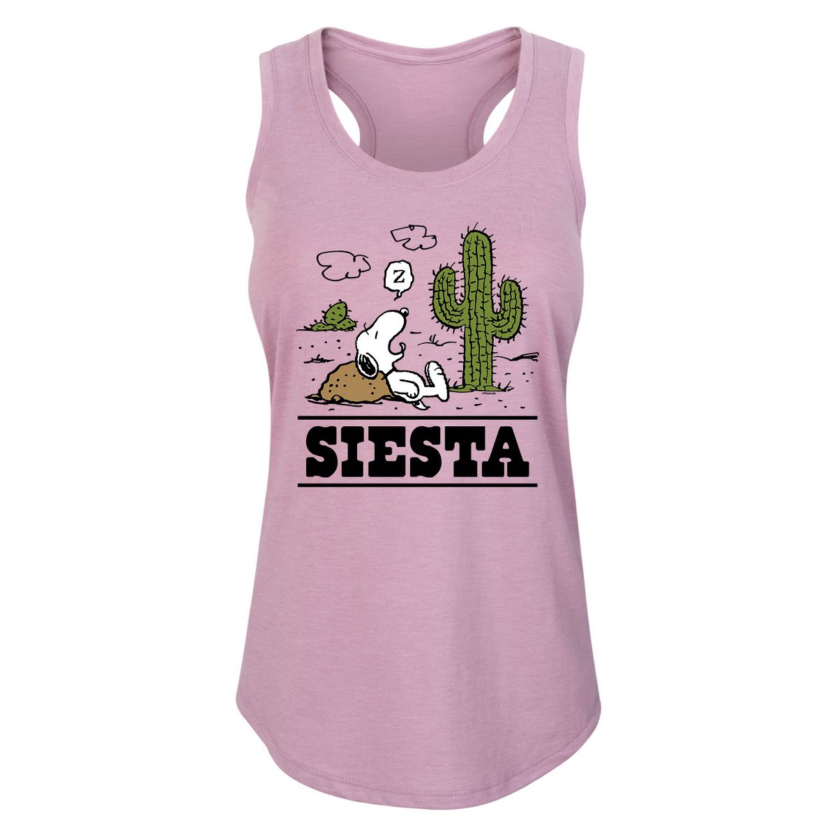 Women's - Peanuts - Snoopy Siesta Graphic Racerback Tank