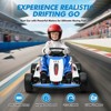 Electric Go Kart for Kids 6-12, 24v 400w Powerful Motor Drift Kart with 2 Speeds (8MPH Max) - 3 of 4