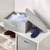 Brightroom 13 x 13 Fabric Storage Cube: Gray Elegance – Rainy