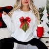 Simply Sage Market Women's Graphic Sweatshirt Coquette Christmas Ornament - 2 of 4