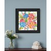 HomeRoots Spring Floral Black Framed Print Wall Art - 2 of 4