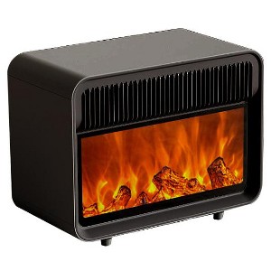 Teendow Portable Electric Fireplace Space Heater – 1500W/750W Ceramic Heater with Thermostat, Safety Shut-Off, Realistic Flame - 1 of 1