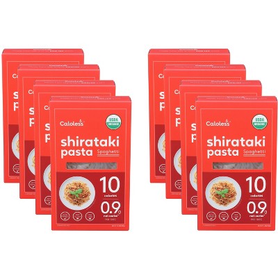 Caloless Pasta Organic Shirataki Spaghetti - Pack of 8 - 16 oz