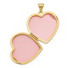 Black Bow Jewelry 14k Yellow Gold 21mm Polished Domed Heart Locket - 4 of 4