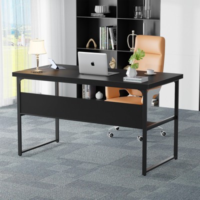 Aheaplus 53'' Computer Desk with Charging Station and Thickened Desktop