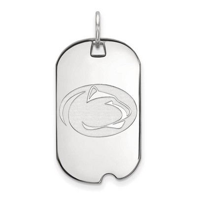Black Bow Jewelry 10k White Gold Penn State Nittany Lions NCAA Pendant