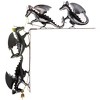 Wind & Weather Handcrafted Colorful Metal Dragons Door/Window Crawler - 3 of 4