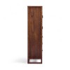 Teamson Home Hatteras Linen Cabinet with Drawers & 2 Rattan Inlay Doors with Adjustable Shelf - 4 of 4