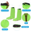Unique Bargains Waterproof Outdoor Protective Zipper Rain Snow Boot Shoe Gaiters 1 Pair Green - 4 of 4