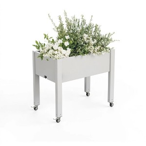 Chic Crate - Srushti Raised Garden Bed with Wheels for Indoor & Outdoor - 1 of 4