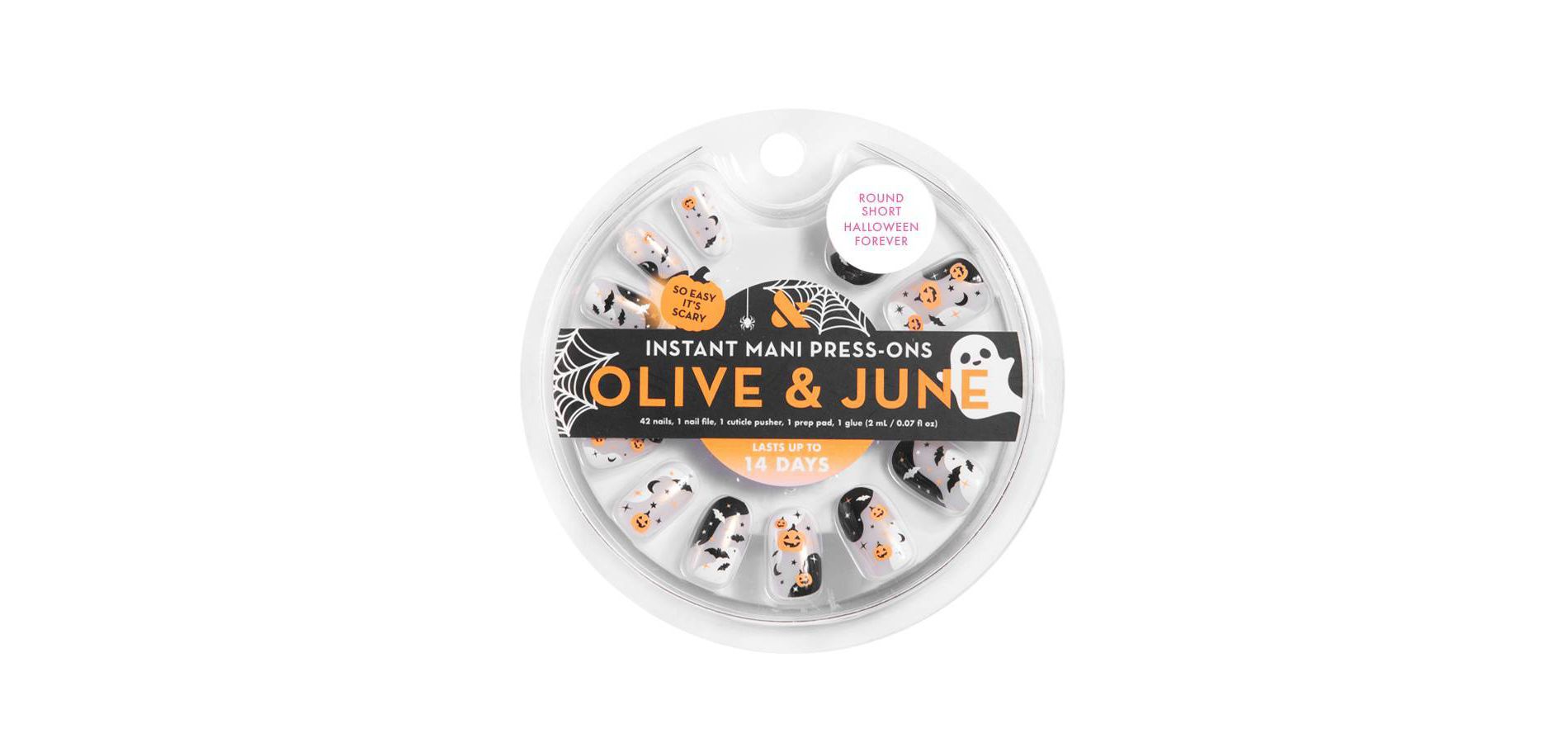 Olive & June Press-On Fake Nails - S Round - Halloween Forever - 42ct