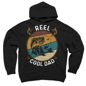Adult Design By Humans Reel Cool Dad Fishing Boat Trip By KangThien Pullover Hoodie - 1 of 2