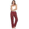 Ashford & Brooks Women's Super Soft Flannel Plaid Pajama Sleep Pants - 2 of 4