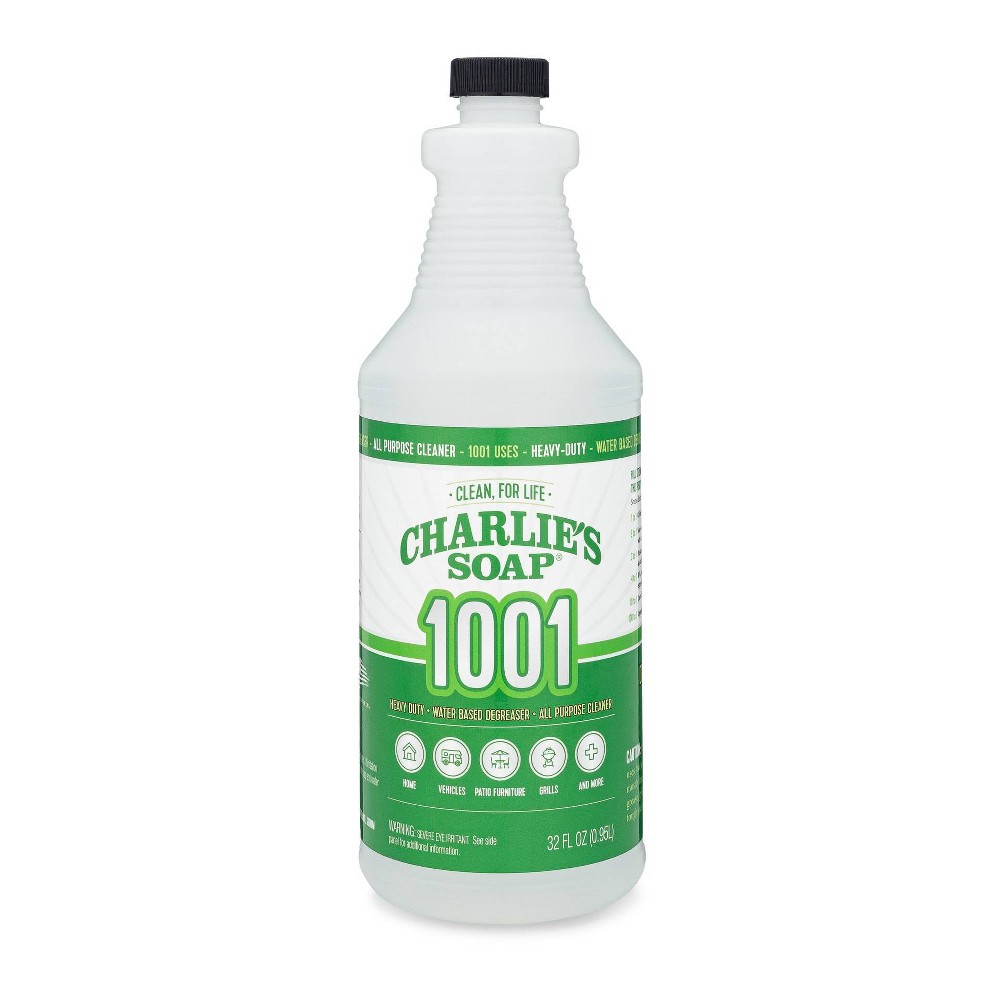 Charlie’s Soap Unscented 1001 Heavy Duty Degreaser Liquid Detergent Boosters - 32 fl oz
