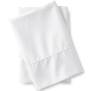 Lands' End 400 Thread Count Premium Supima Cotton No Iron Sateen Pillowcases - 1 of 3