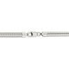 Black Bow Jewelry Men's 6mm Sterling Silver Solid Classic Round Snake Chain Necklace - 4 of 4
