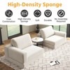 SYFERLORY Convertible 2-Seater Modular Sofa Bed £¬Corduroy Fabric for Living Room - 4 of 4